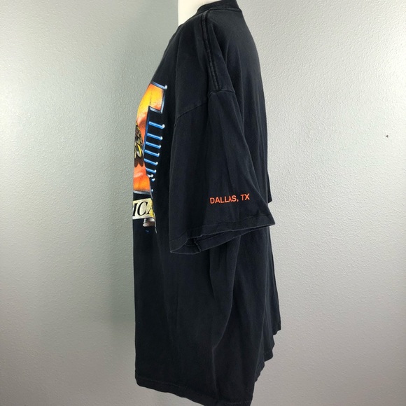 Vintage Hooters T-shirt XL Dallas Texas Black USA - Picture 4 of 8